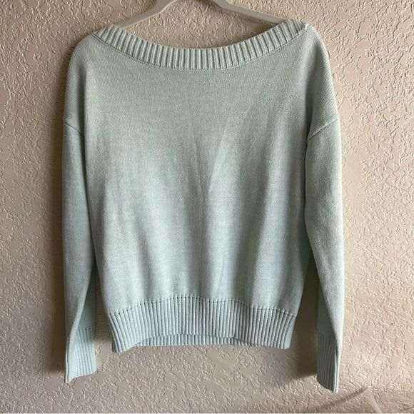 Gap Light Mint Green Sweater Size Small Boatneck - Picture 11 of 12